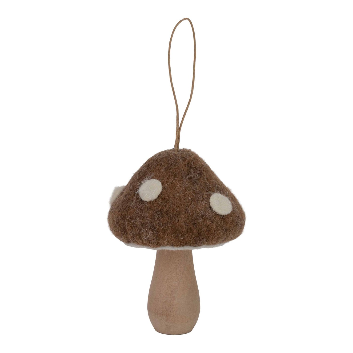Mushroom Brown Hanging 10cm