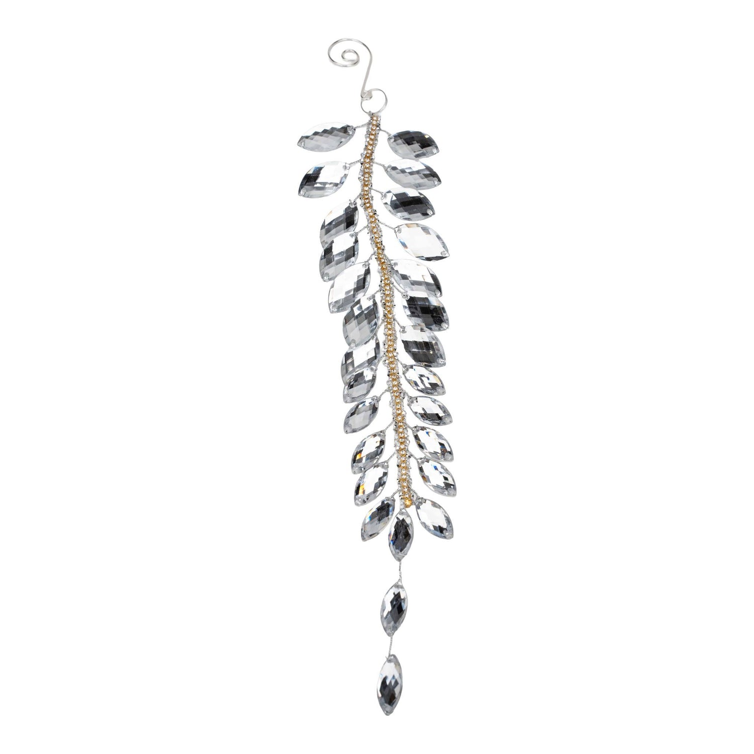 Jewel Acrylic Leaf Hanging 22cm