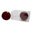Flocked Burgundy Lined Bauble 15cm Pack of 2