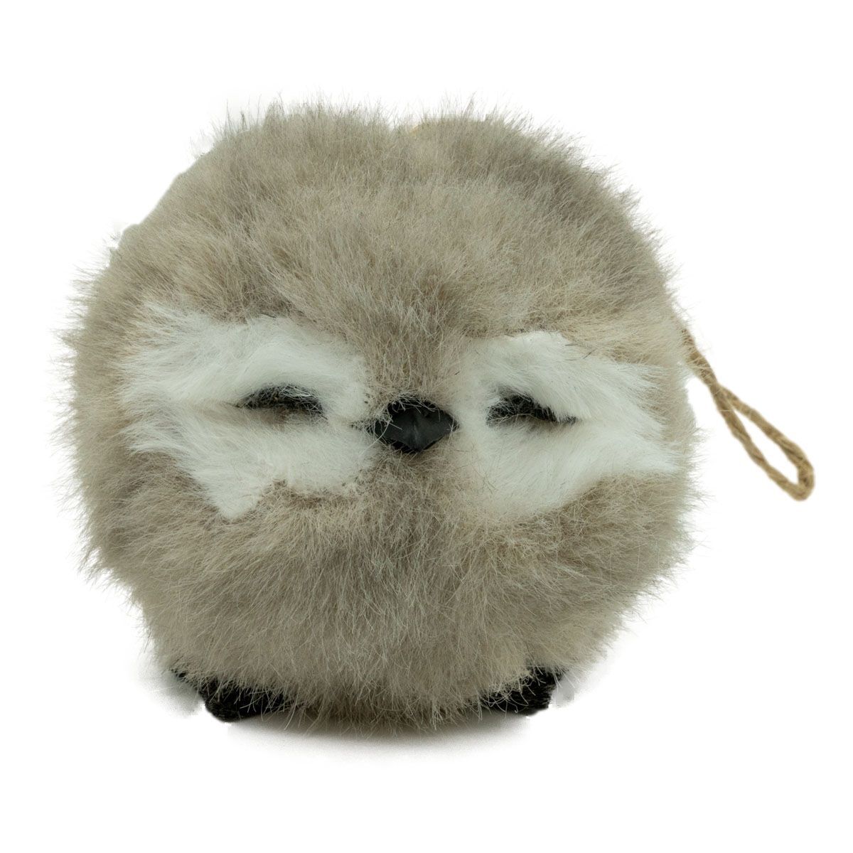Grey Sleeping Owl Hanging 8cm