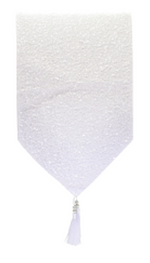 Tabble Runner White Sequin 72cm - Christmas Decorations Brisbane