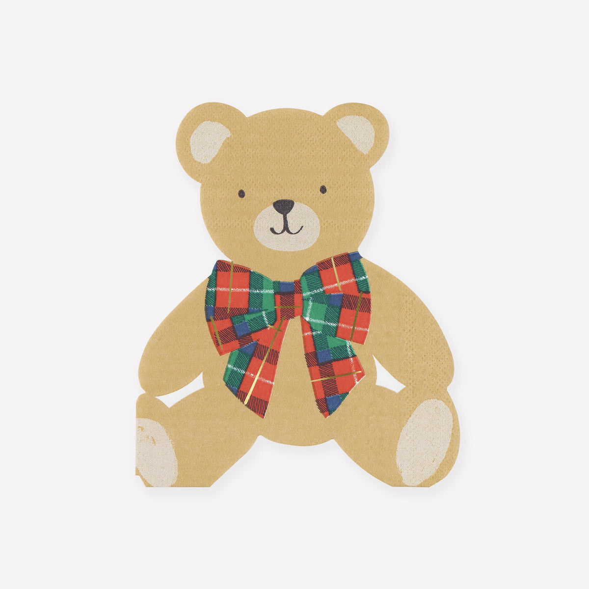 Napkins Tartan Teddy (Pack of 16)