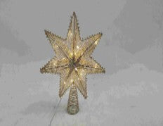 Tree Topper 6 Point Star LED 30cm - Christmas Decorations Brisbane