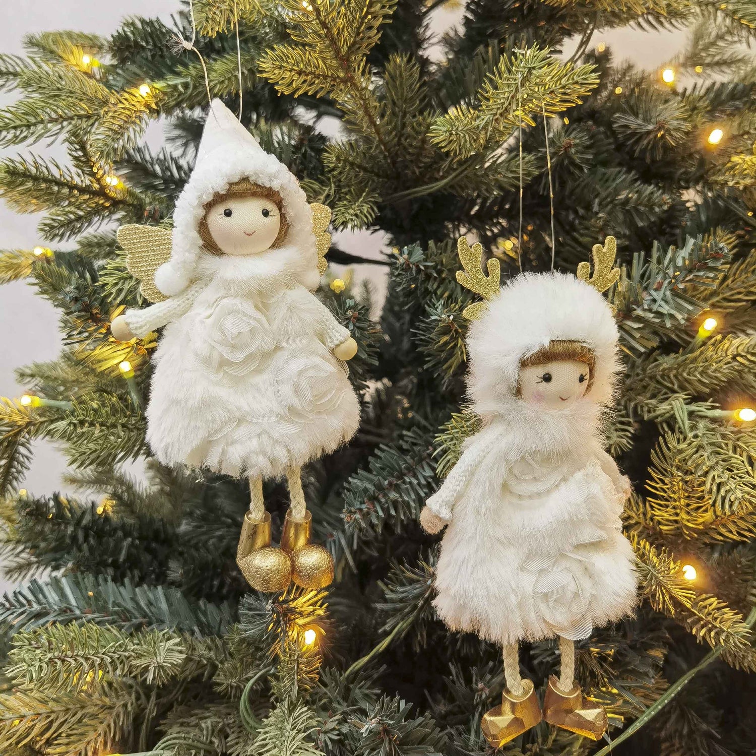 Rosie Girl Wings/Antlers Hanging 19cm.
