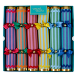 La Dolce Vita Crackers Mixed Stripes 6 pack - Christmas Decorations Brisbane