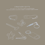 Botanical Silver Celebration Crackers 8 Pack - Christmas Decorations Brisbane