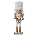 Nutcracker with Drum Silver or Gold 25cm - Christmas Decorations Brisbane