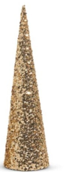 Gold Sequin Cone Tree 60cm