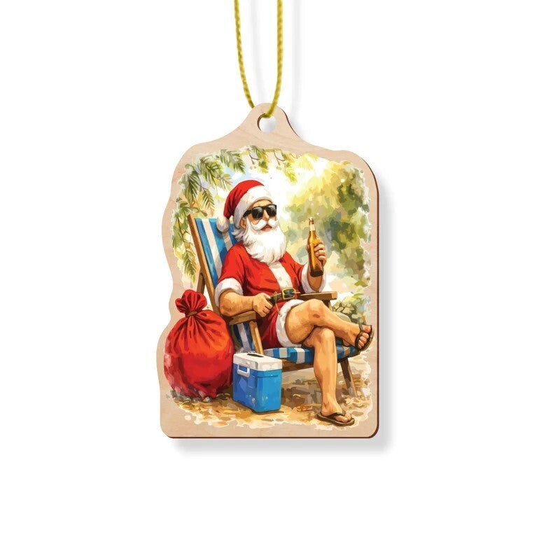 Santa Beer Hanging