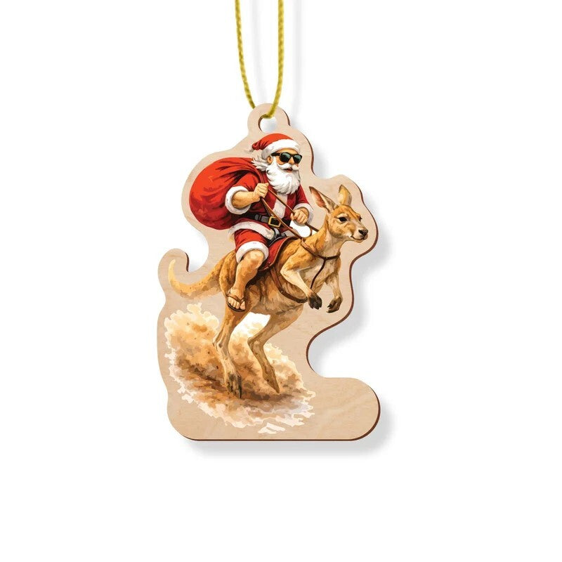 Santa Kangaroo Hanging