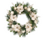 Wreath w/ Champagne Magnolia Flowers 76cm