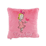Grinch Cindy Lou Pink Plush Cushion 35cm - Christmas Decorations Brisbane