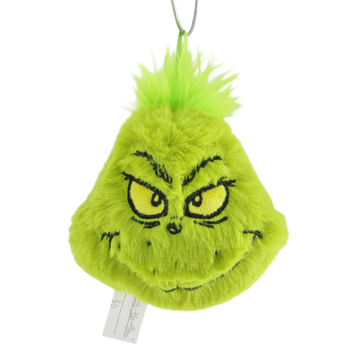 Grinch Plush Head Hanging 10cm - Christmas Decorations Brisbane