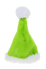 Grinch Hat Green & White 18cm - Christmas Decorations Brisbane