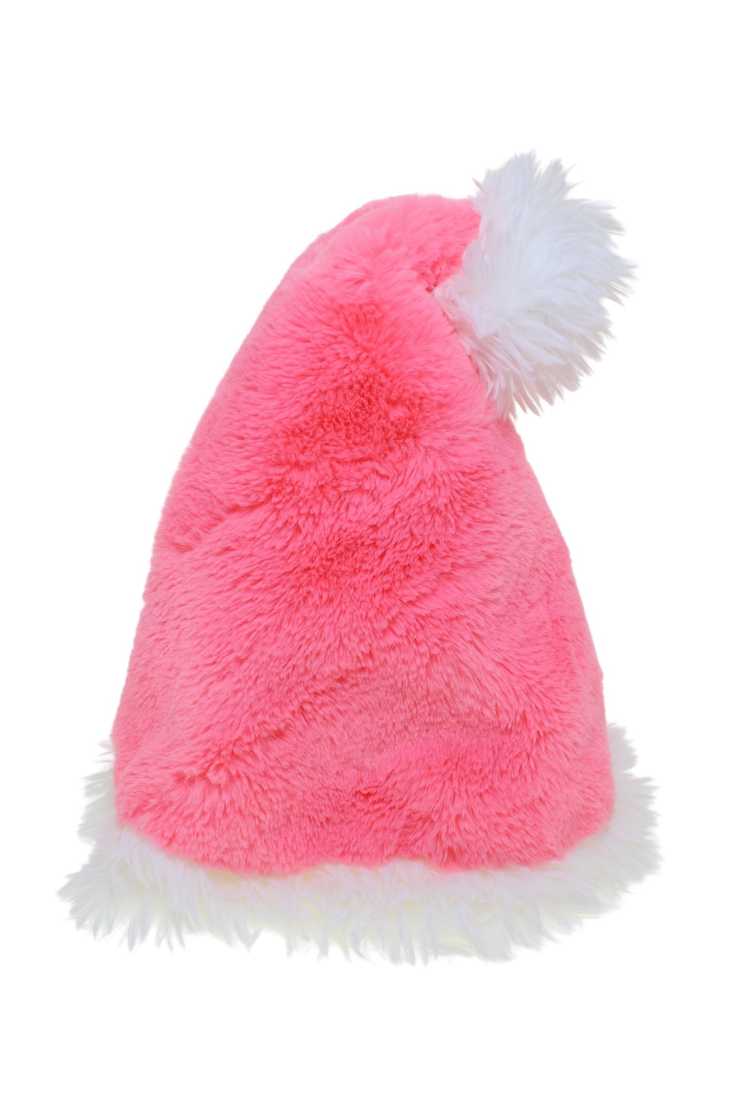Santa Hat Pink & White 18cm - Christmas Decorations Brisbane