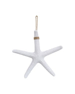 Starfish Hanging White 40cm - Christmas Decorations Brisbane
