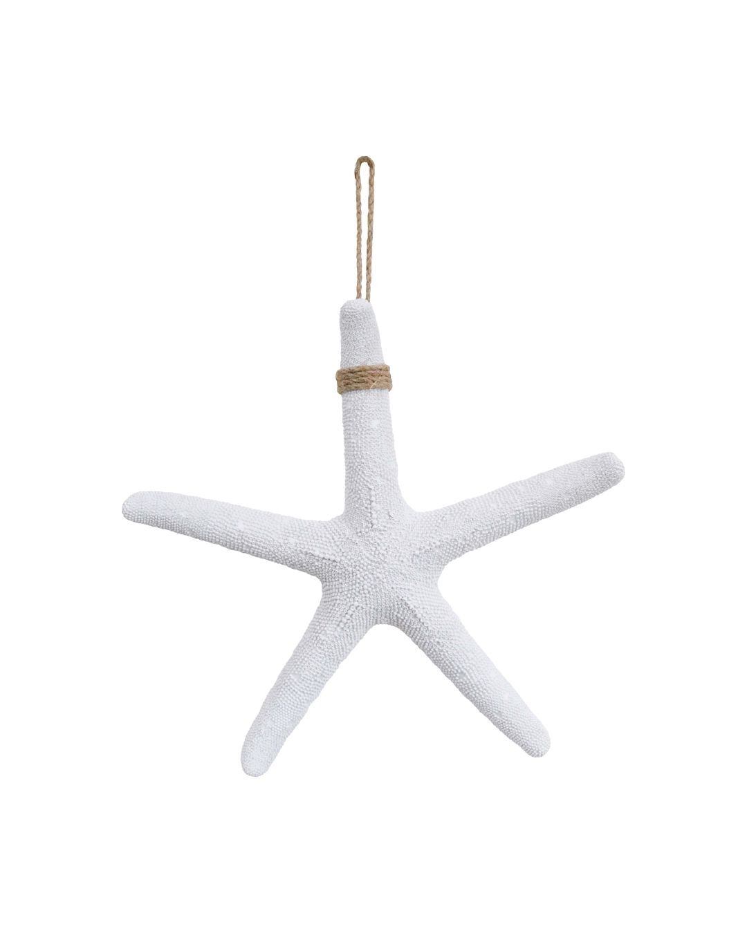 Starfish Hanging White 40cm - Christmas Decorations Brisbane