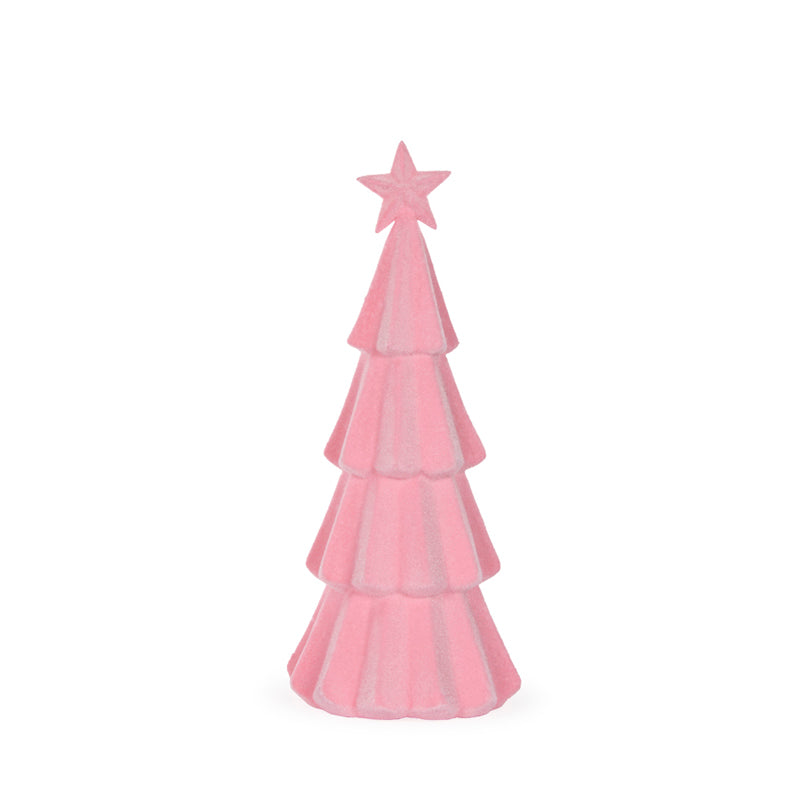 Tree Flocked Pink 40cm