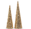 Gold Sequin Cone Tree