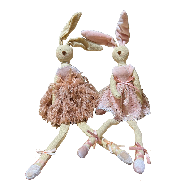 Rabbit sitting Ruby and Rosalie. - Christmas Decorations Brisbane