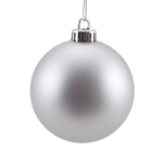 Bauble Matte Silver 250mm - Christmas Decorations Brisbane