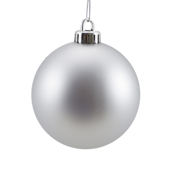 Bauble Matte Silver 250mm - Christmas Decorations Brisbane