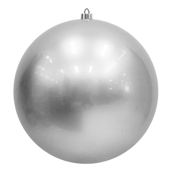 Bauble Outdoor UV Stable Silver 600mm - Christmas Decorations Brisbane