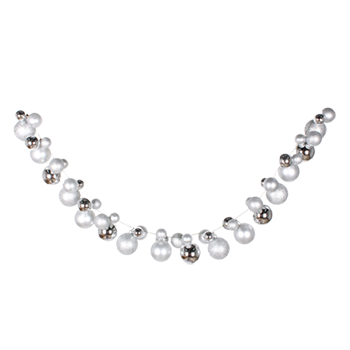 Bauble Garland Silver 1.5m - Christmas Decorations Brisbane