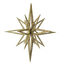 Star 3D Glitter Gold 40cm - Christmas Decorations Brisbane