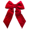 Large Velvet Bow Red 90cm x 100cm - Christmas Decorations Brisbane