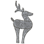 Deer LED White Lights White Wire 1.1L 3D - Christmas Decorations Brisbane