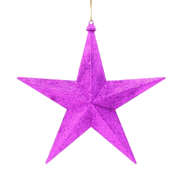 Star Glitter Cerise 15.5cm