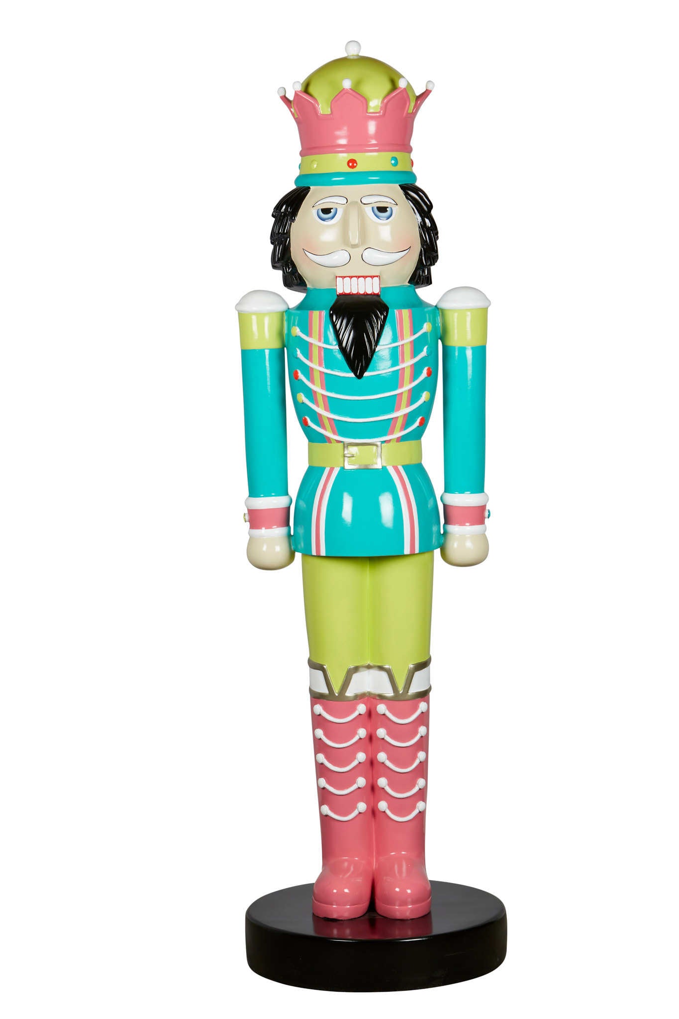 Nutcracker King Aqua & Pink 200cm - Christmas Decorations Brisbane