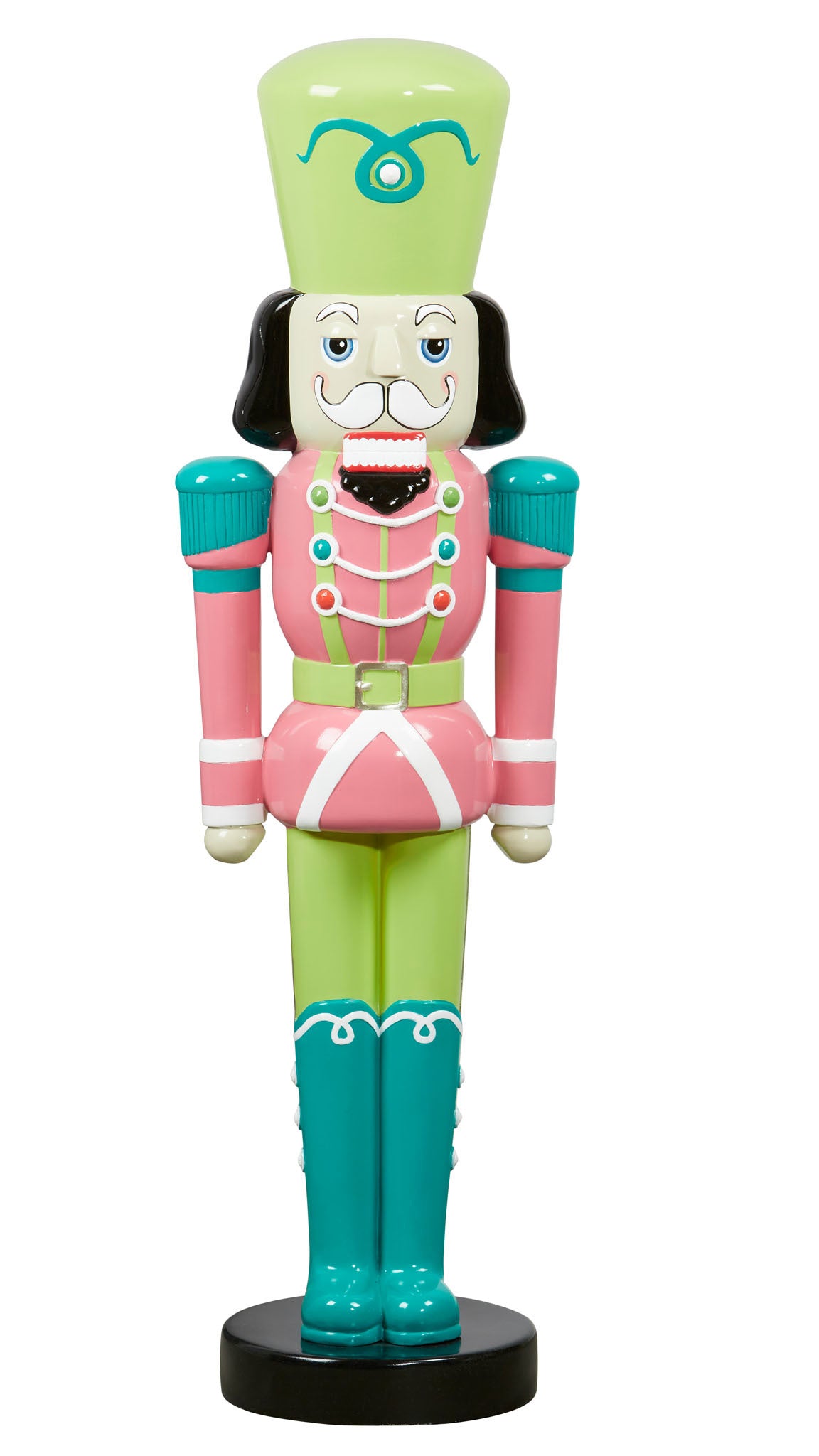 Nutcracker Soldier Aqua Boots & Pink Jacket 122cm - Christmas Decorations Brisbane