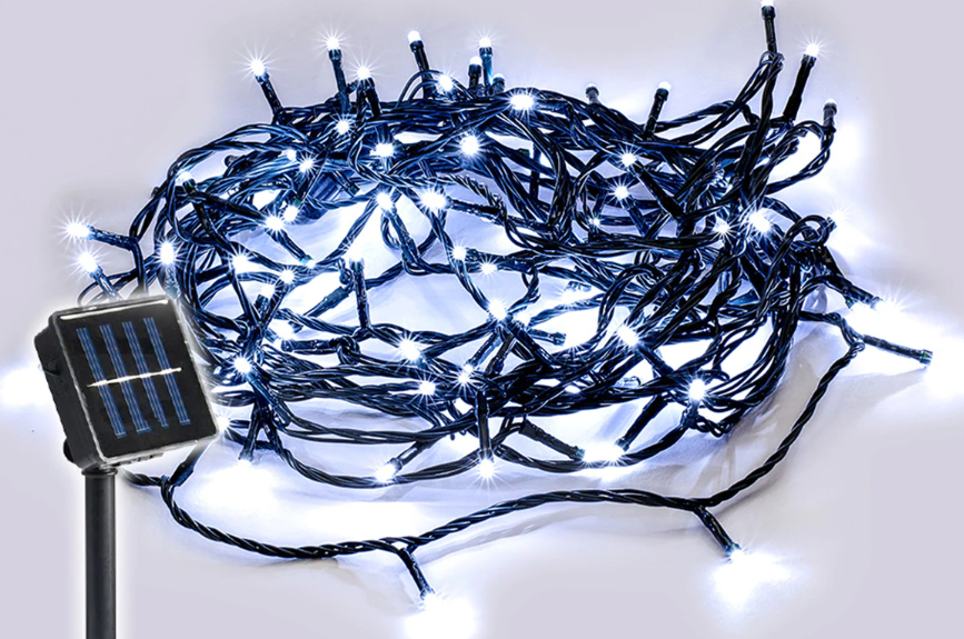 Light Solar Green Cable Cool White 30m - Christmas Decorations Brisbane