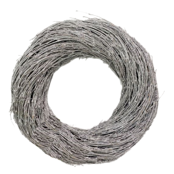 Wreath Krissy Silver 34cm