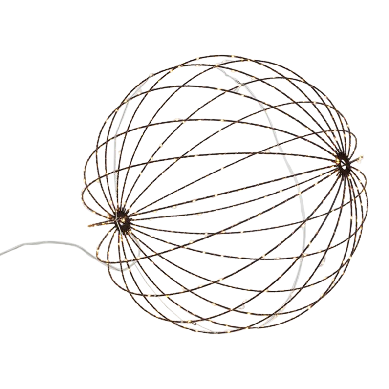 Foldable Sphere Warm White LED Chocolate 60cm