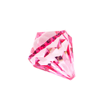 Bead Diamond Acrylic Pink - Christmas Decorations Brisbane