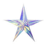 Star 5 Point Iridescent Clear 1.2m - Christmas Decorations Brisbane