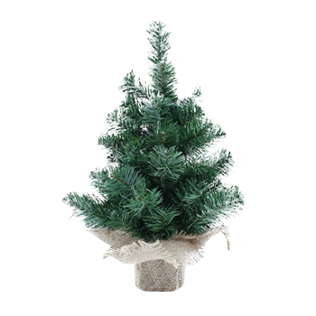 Table Tree Pine Burlap 50cm - Christmas Decorations Brisbane
