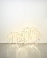 Foldable Sphere Warm White LED Metal 80cm - Christmas Decorations Brisbane